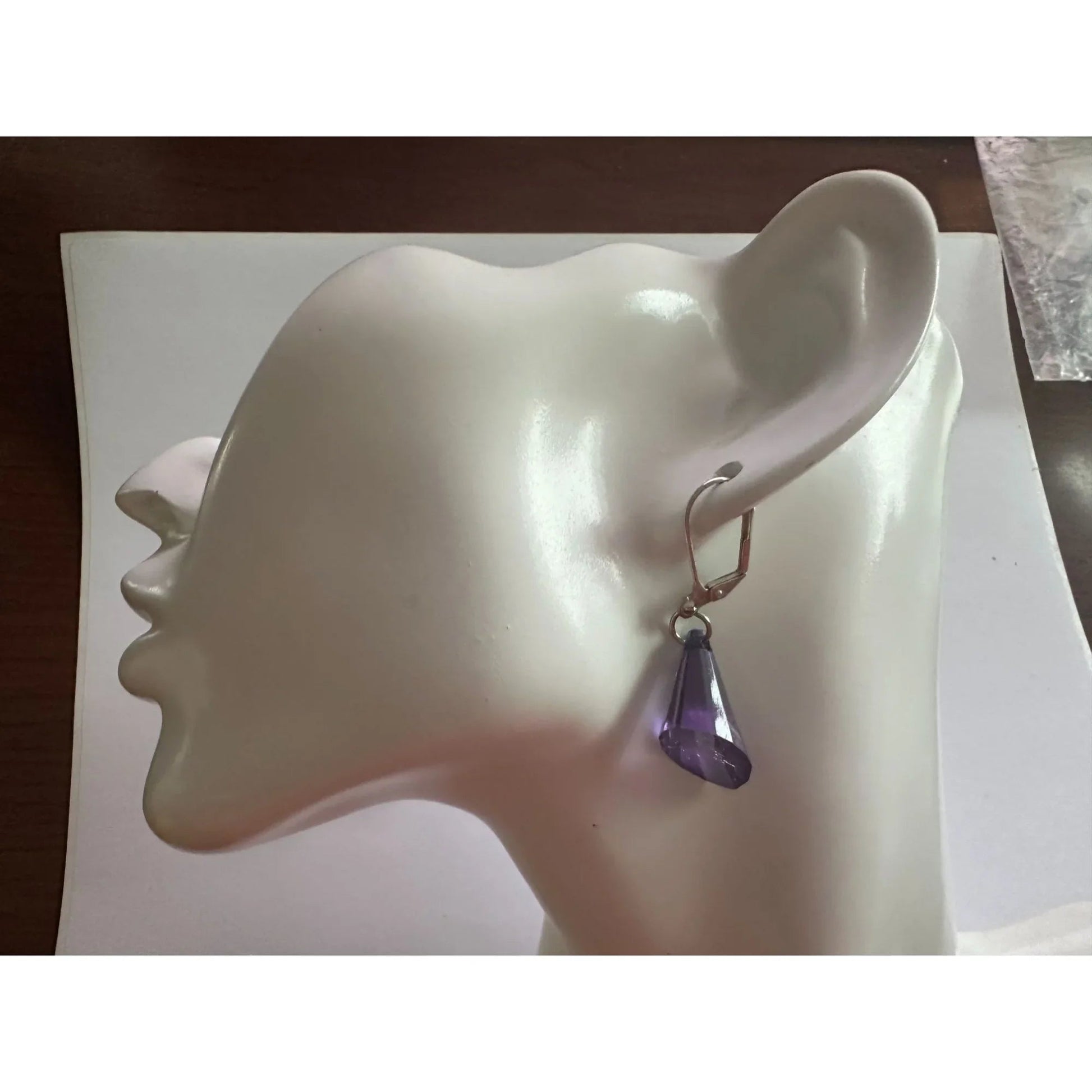 5 Pairs of Women's Dangle Earrings (Gray, Red, Orange, Purple) - A+ Stuff - earrings - A+ Stuff