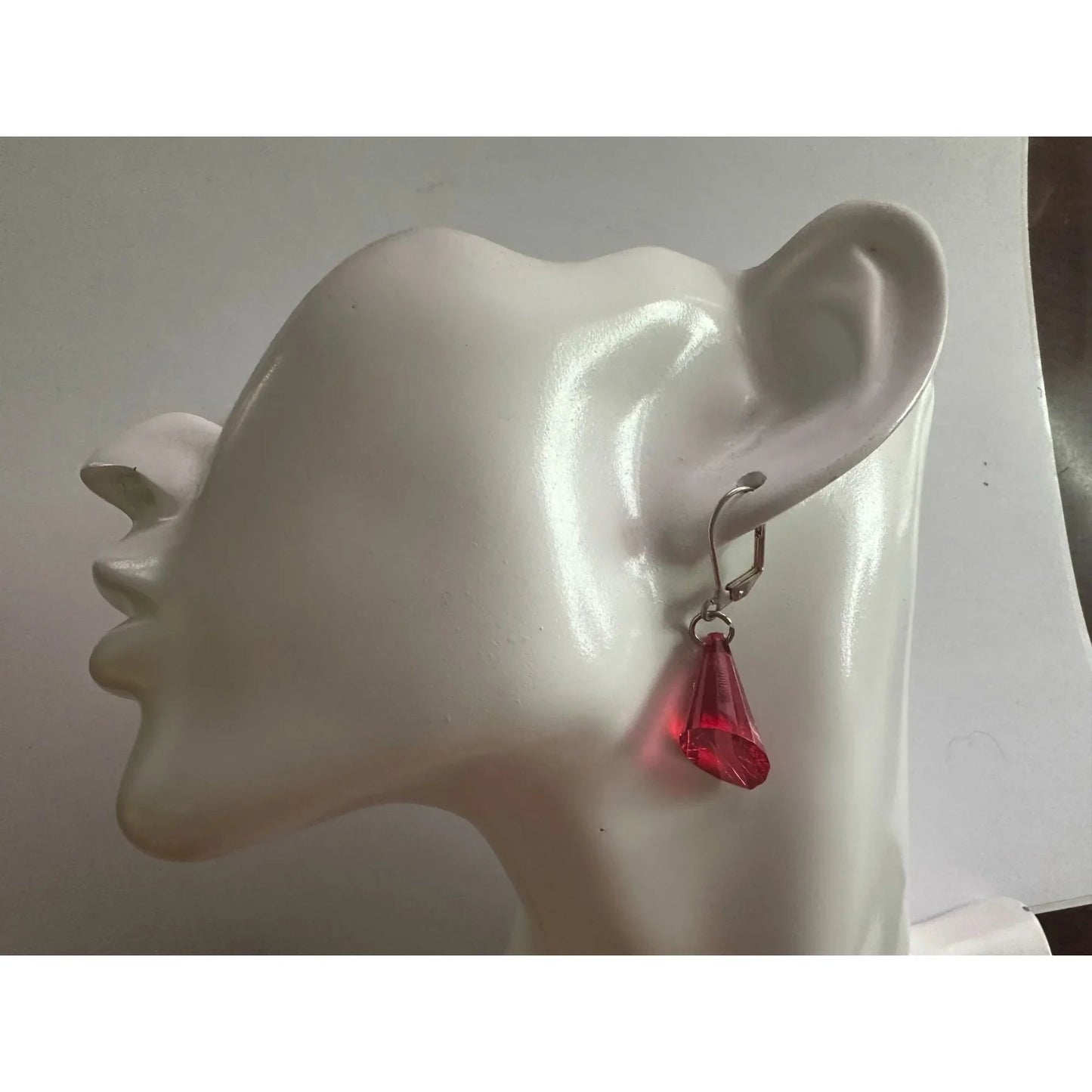 5 Pairs of Women's Dangle Earrings (Gray, Red, Orange, Purple) - A+ Stuff - earrings - A+ Stuff
