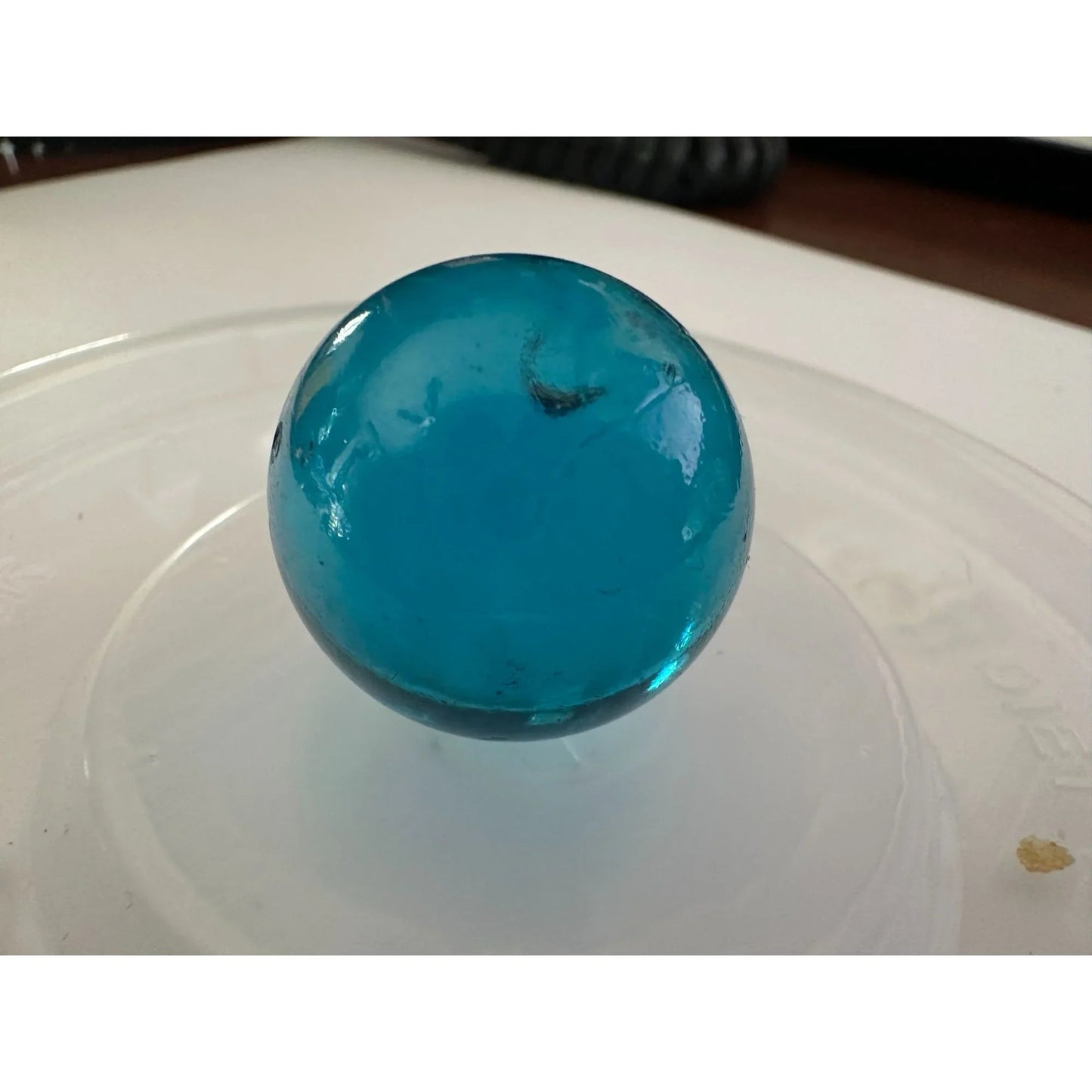 5 Vintage Blue Shiny Large Glass Shooter Marbles - A+ Stuff - Collectibles - A+ Stuff