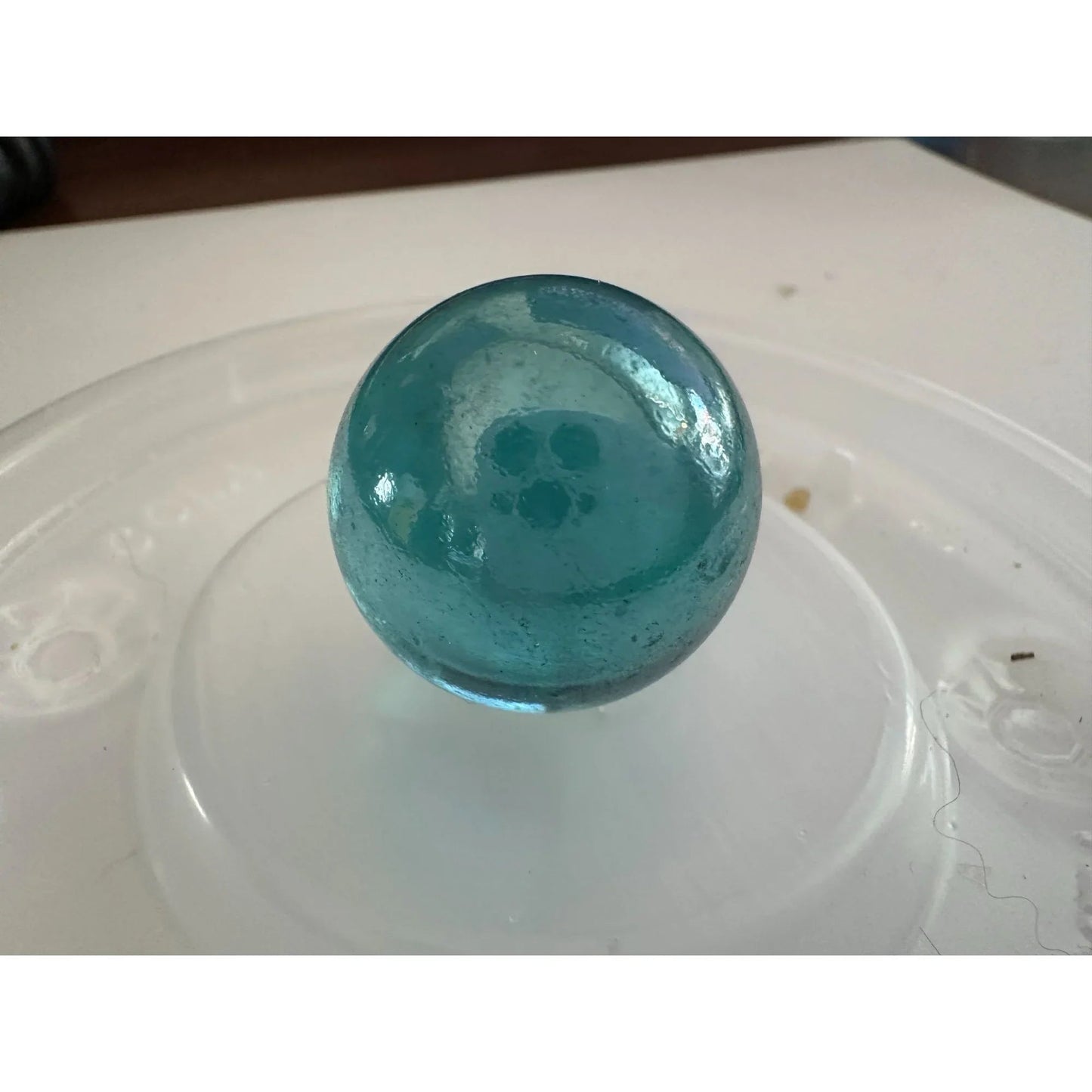5 Vintage Blue Shiny Large Glass Shooter Marbles - A+ Stuff - Collectibles - A+ Stuff