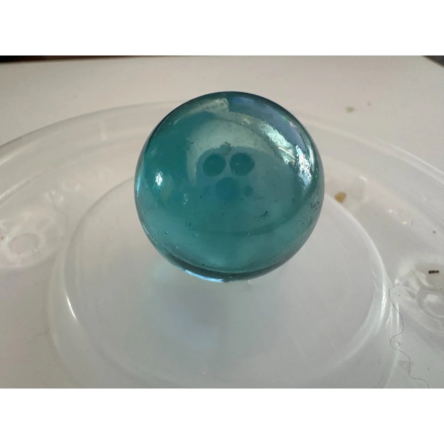 5 Vintage Blue Shiny Large Glass Shooter Marbles - A+ Stuff - Collectibles - A+ Stuff