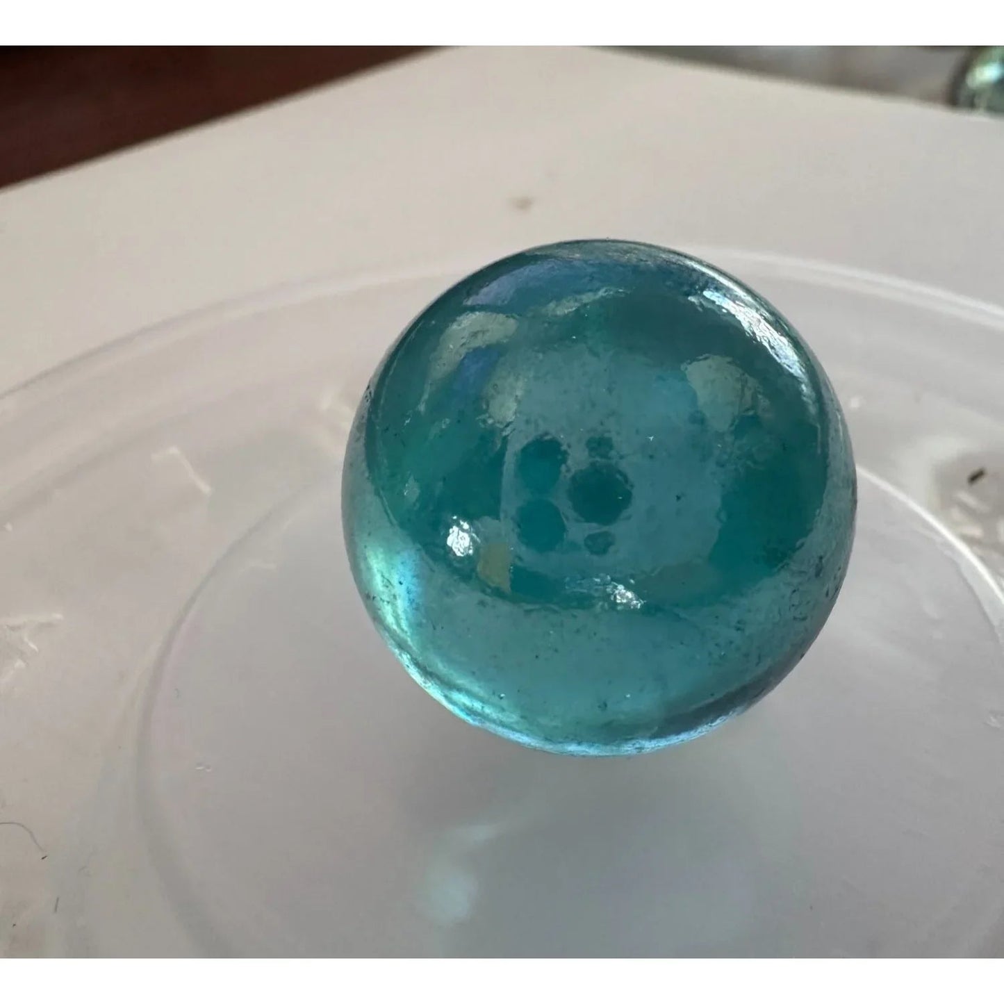 5 Vintage Blue Shiny Large Glass Shooter Marbles - A+ Stuff - Collectibles - A+ Stuff