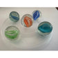 5 Vintage Clear Shiny Large Glass Shooter Marbles - A+ Stuff - Collectibles - A+ Stuff