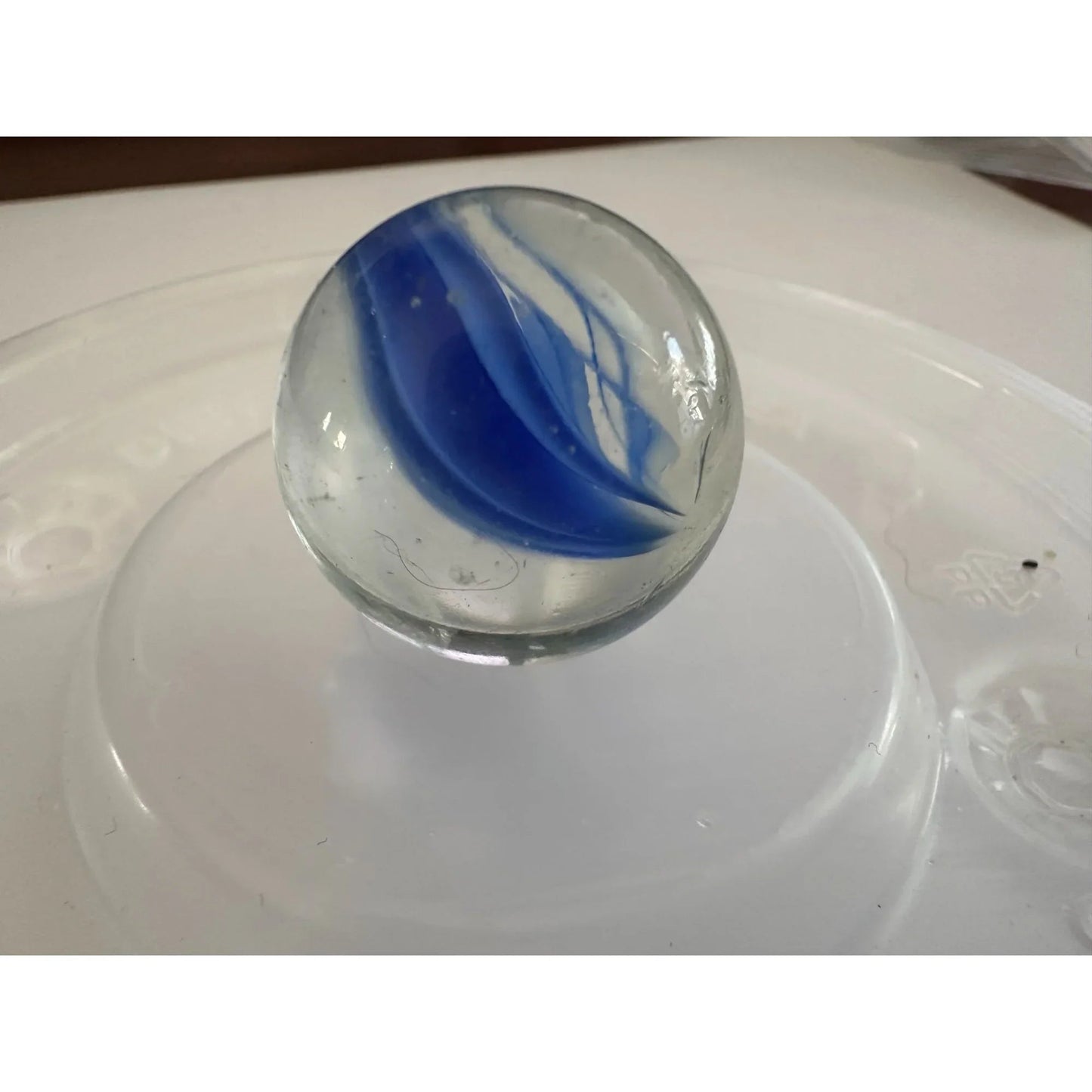 5 Vintage Clear Shiny Large Glass Shooter Marbles - A+ Stuff - Collectibles - A+ Stuff