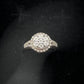 Pretty Round Natural Diamond Ring Size 7