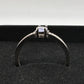 Beautiful Oval Tanzanite Ring with Diamond Accent - Sterling Silver Size 7