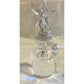 Vintage Clear Sparkly Snowman Christmas Tree Ornament- 3 inches