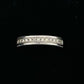 Sterling Silver Wedding Band with Diamonds and Nice Classic Detailing Size 8.25