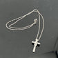 Beautiful Detailed 1/4 ct Diamond Cross Necklace - Sterling Silver