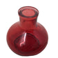 Small Decorative Red Balloon Glass Flower Vase