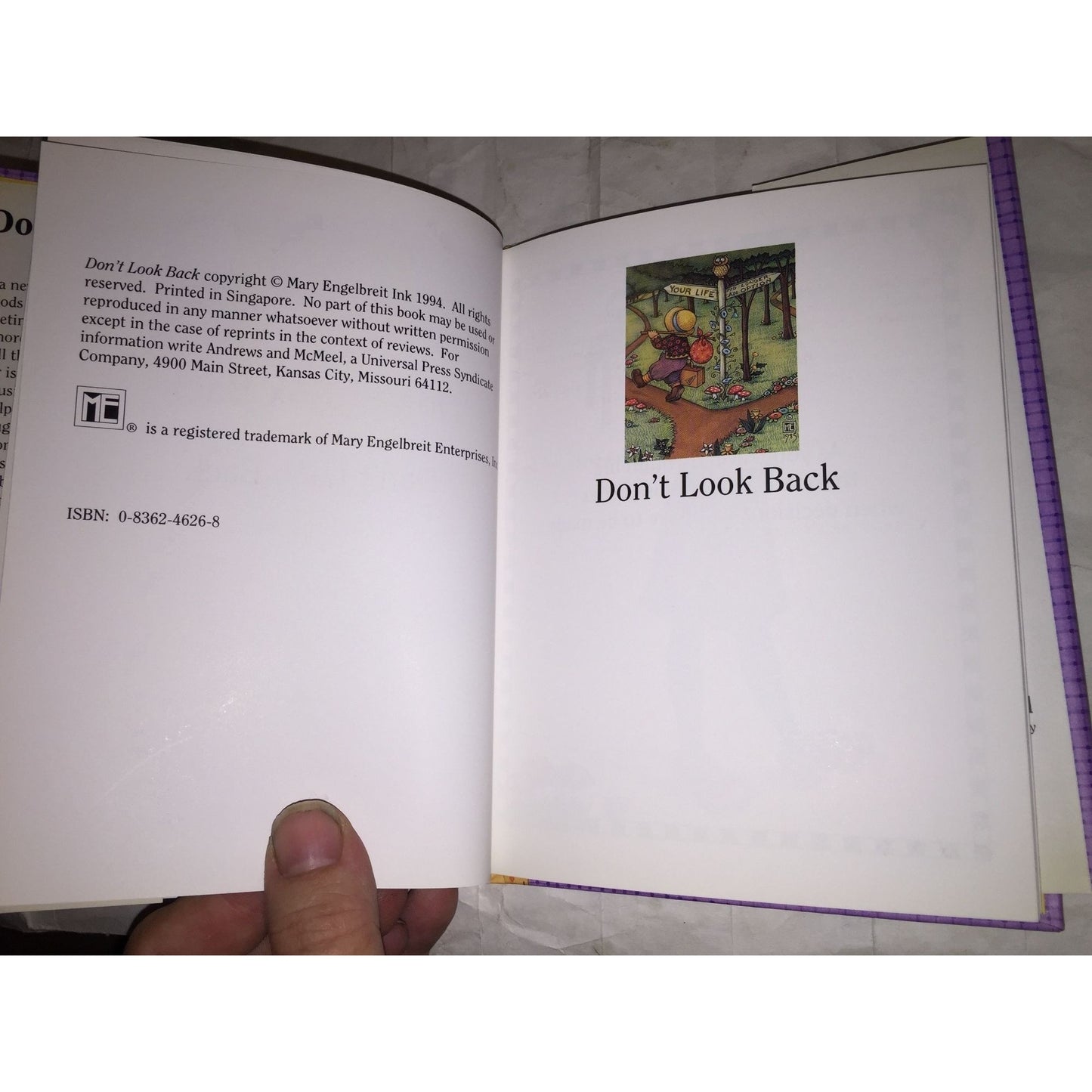 Don't Look Back by Mary Engelbreit Hardcover Book