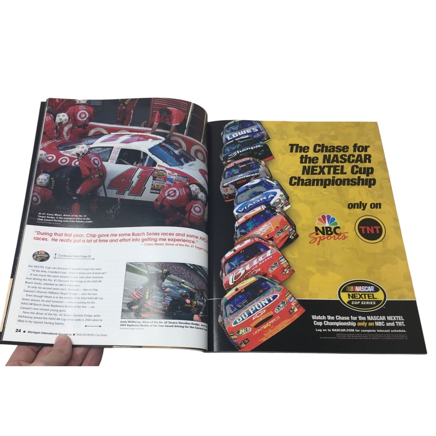 Pitnote Press & Michigan International Speedway Program Guide Aug 2005 GFS 400