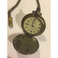 Coleman Wood & Metal Quartz Pocket Watch