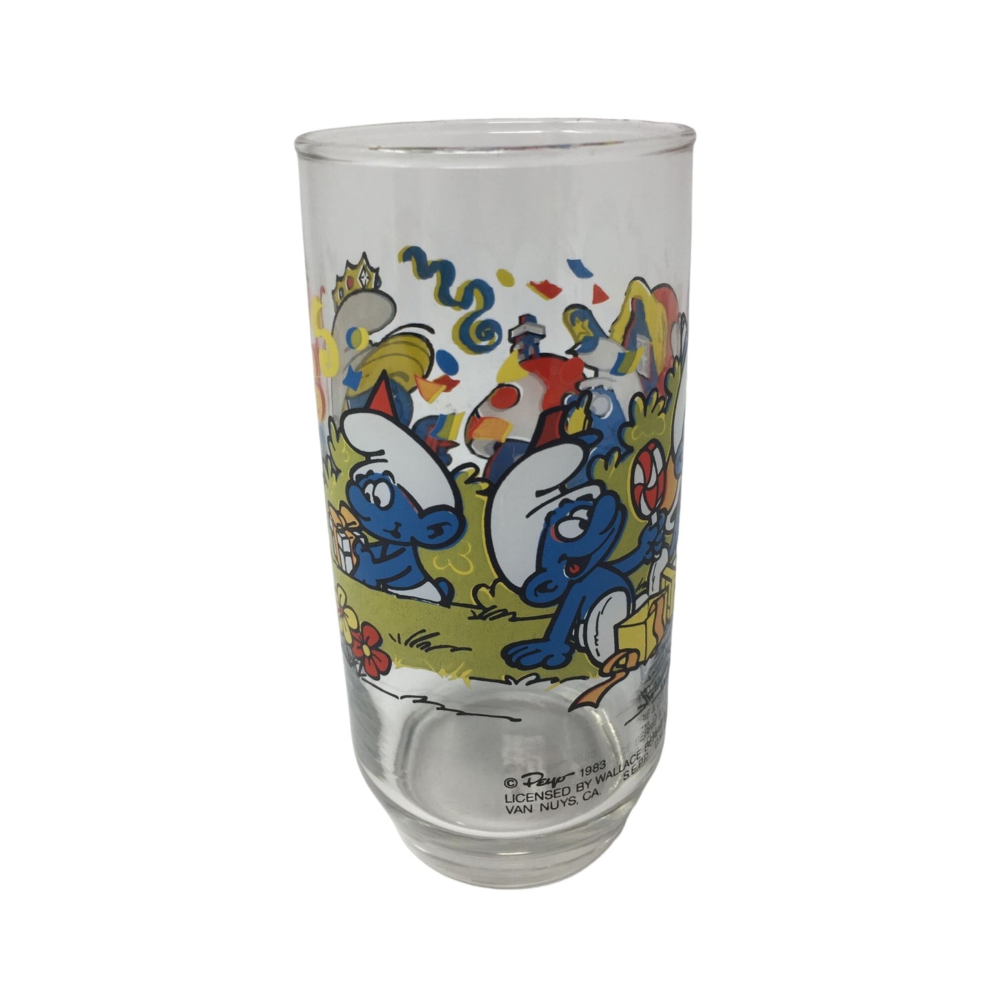 Vintage Smurfs Collectible Drinking Glass Tumbler