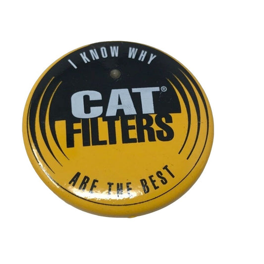 Vintage "I Know Why Cat Filters Are The Best" Pinback Button Pin