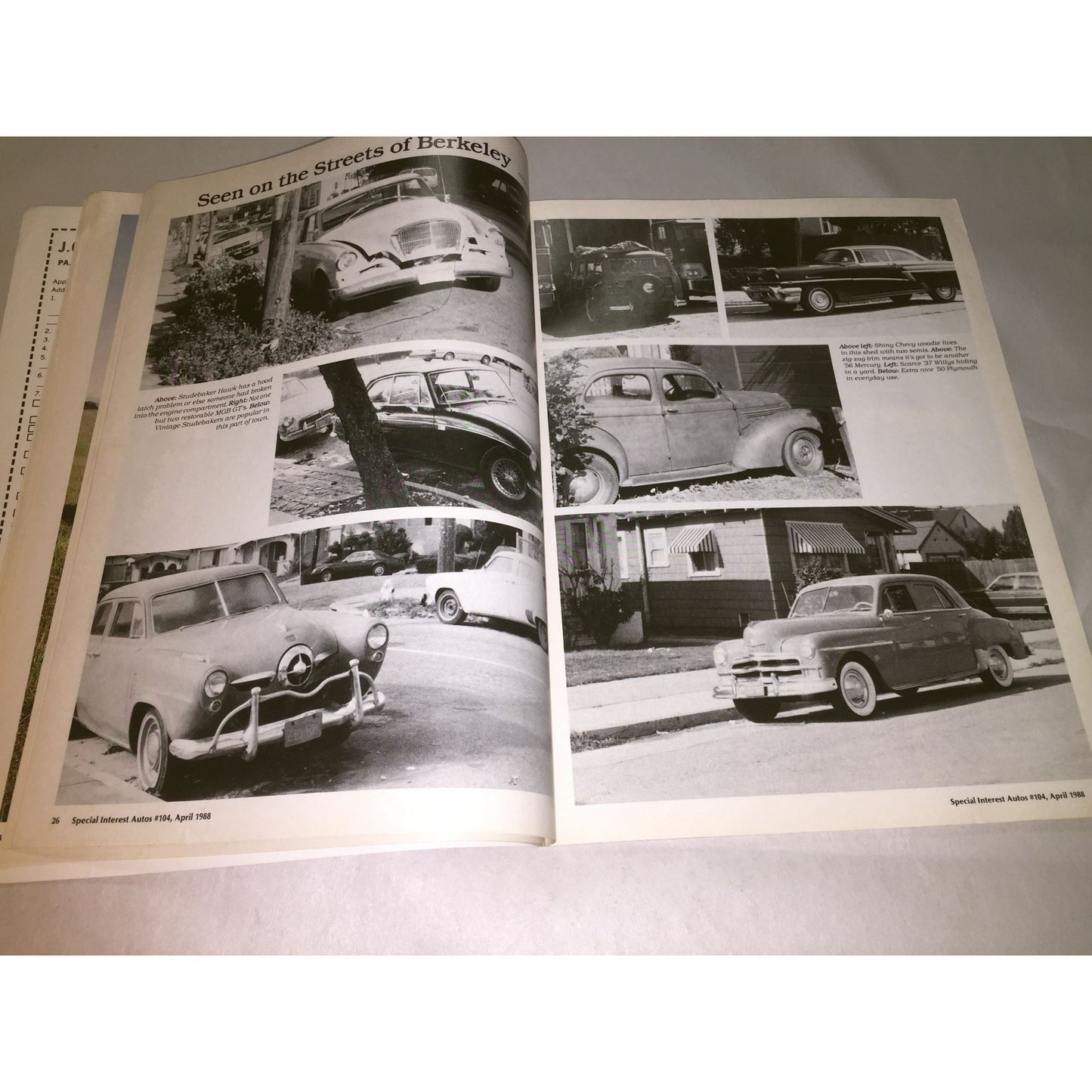 Vintage April 1988 AUTOS Special Interest 1920-1970 Collector Cars Magazine