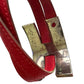 Hermes Pousse - Pousse Red Leather Wrap Bracelet