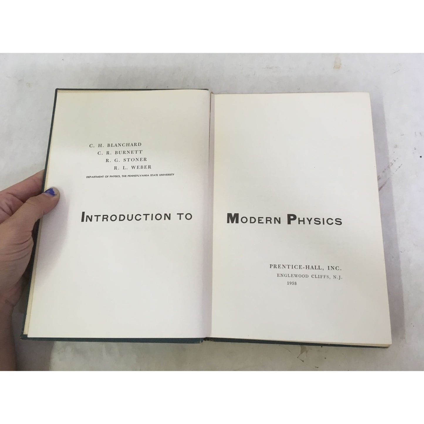 Introduction to Modern Physics Hardcover Book- Vintage 1958 Edition