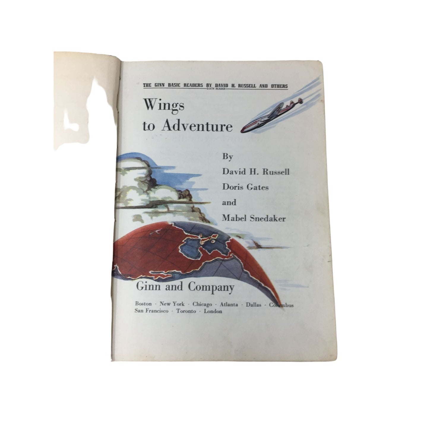 Vintage 1949 Wings to Adventure The Ginn Basic Readers Hardcover Book