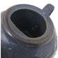 Navy Blue Ceramic Lidded Teapot with Swirl/Leaf Design (about 6 inches tall)