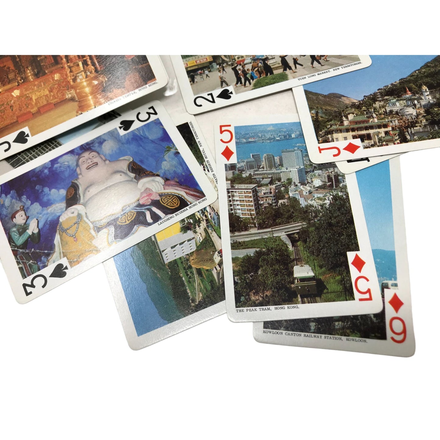 Vintage Souvenir Playing Card Set w/ Foreign Landmarks and Cities