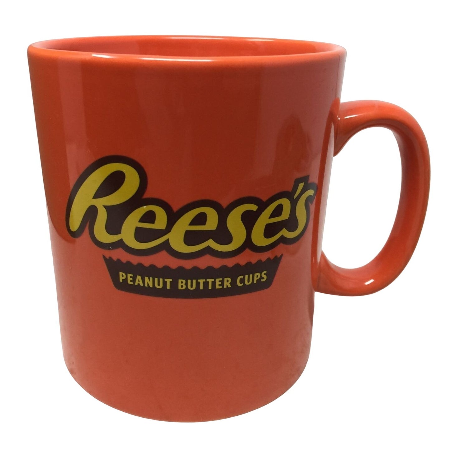 Reese's Milk Chocolate Peanut Butter Cup Over Sized Orange Coffee Mug