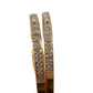Beautiful 1/2 Carat Inside Out Diamond Hoop Earrings - 14kt Goldplate over 925 Sterling Silver