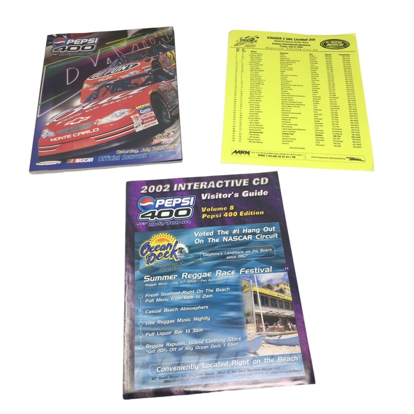 Vintage Collectible PEPSI 400 at Daytona 2002 NASCAR Program