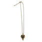 Christian Dior Germany Vintage Gold-Plated Leaf Necklace