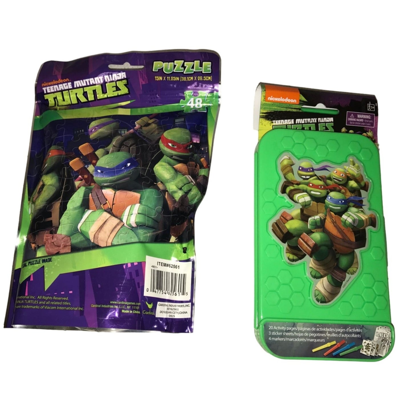 Nickelodeon Teenage Mutant Ninja Turtles 48pc Puzzle/Sticker Activity Kit