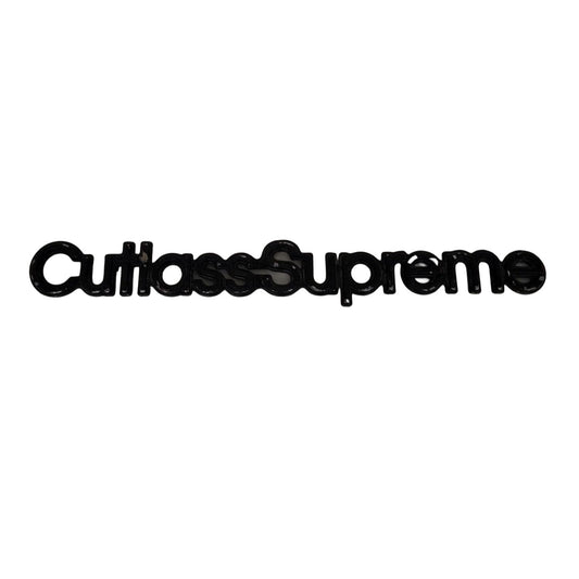 Cutlass Supreme Chrome Plastic Trunk Fender Emblem