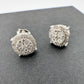 Diamond Stud Earrings in Sterling Silver - Natural Diamonds