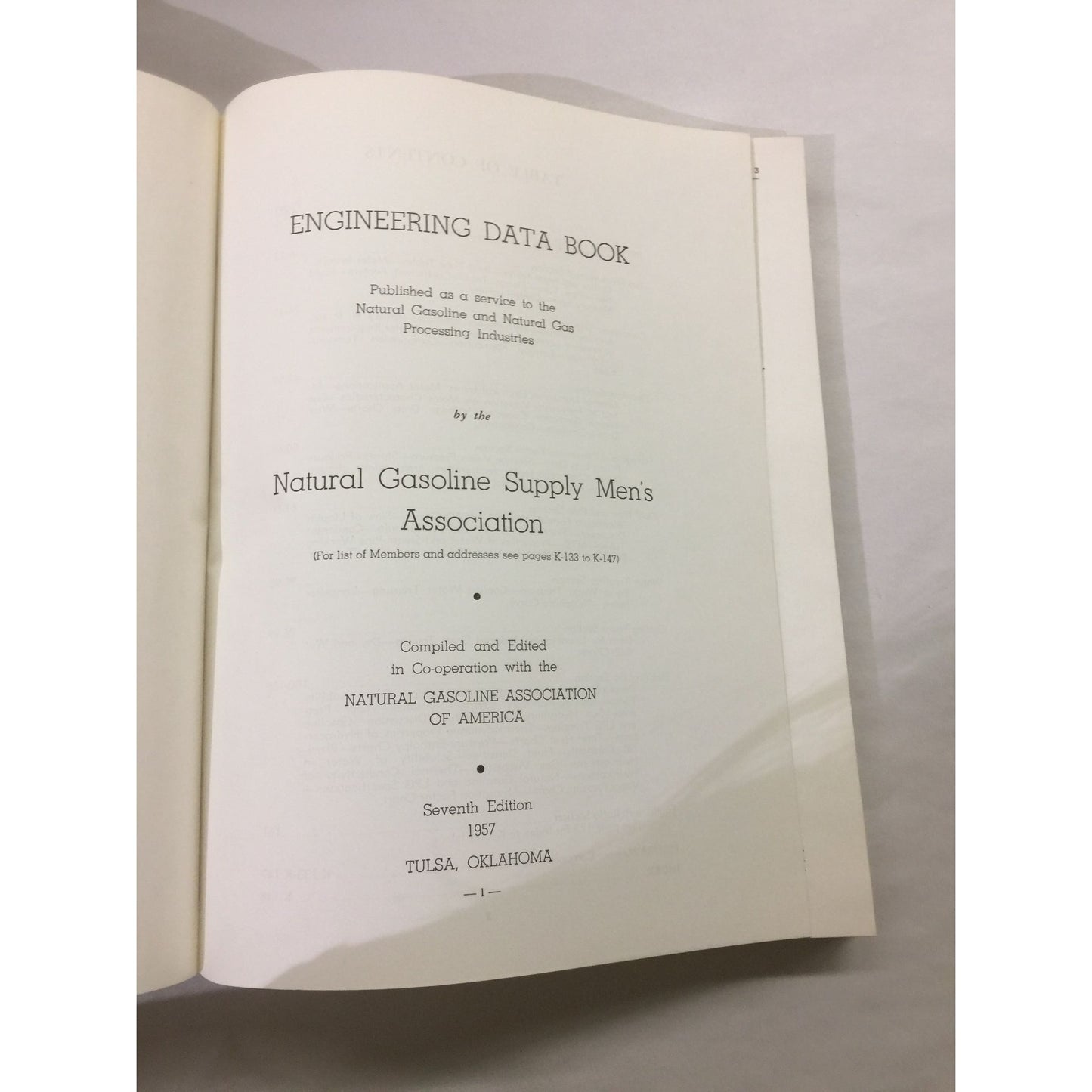 Engineering Data Book Vintage Paperback Book (7th edition)