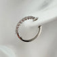 Simply Stunning 1/2 ct Natural Diamond Hoop Earrings - Sterling Silver