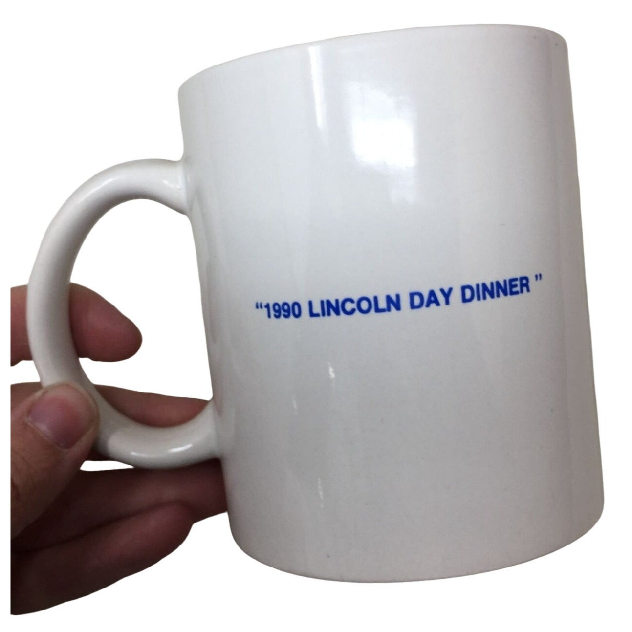 Vintage United States Congress Coffee Mug signed by Paul Gillmor "1990 Lincoln Day Dinner"