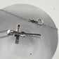 Beautiful Detailed 1/4 ct Diamond Cross Necklace - Sterling Silver