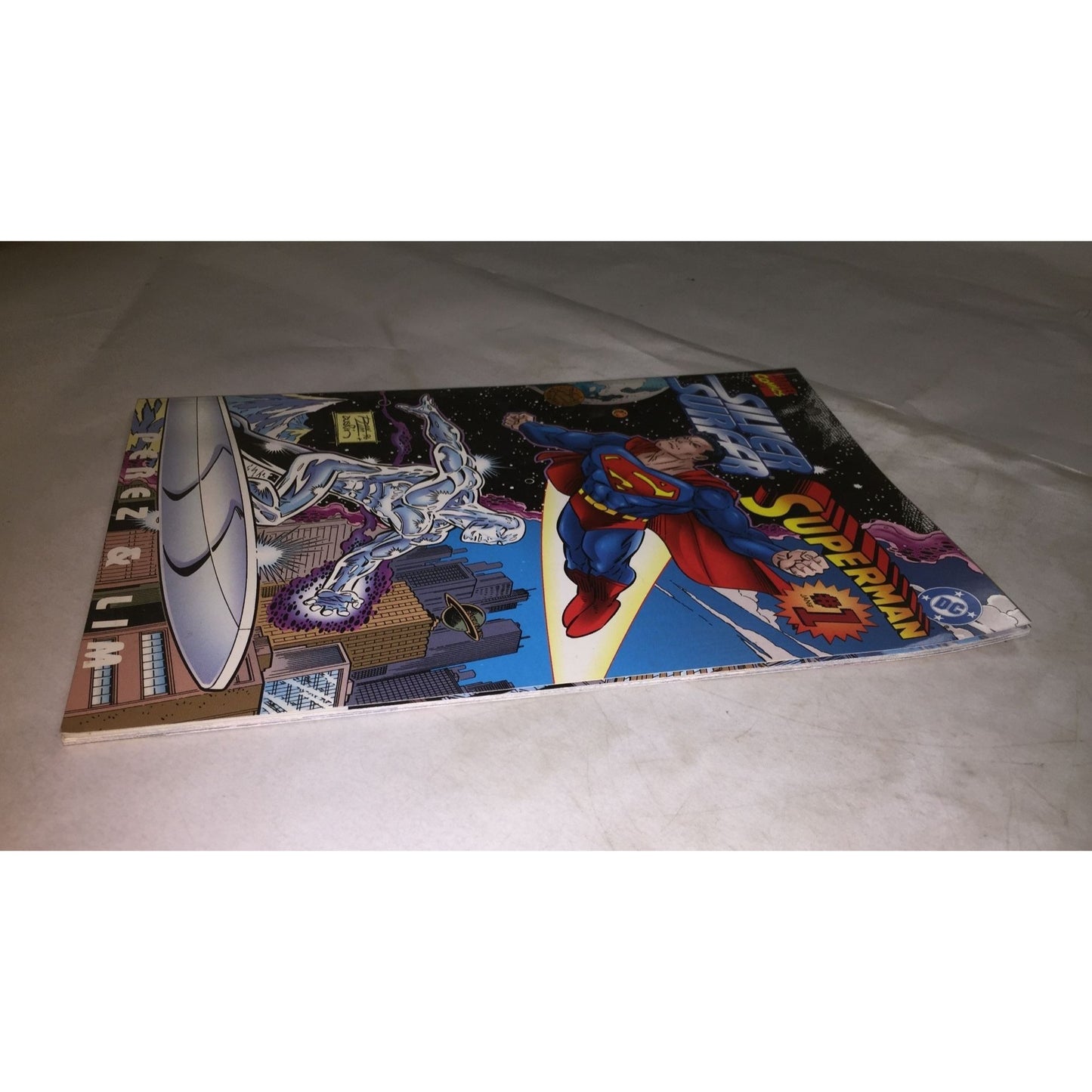 Vintage Marvel Comic Book- Silver Surfer & Superman #1 Perez And Lim