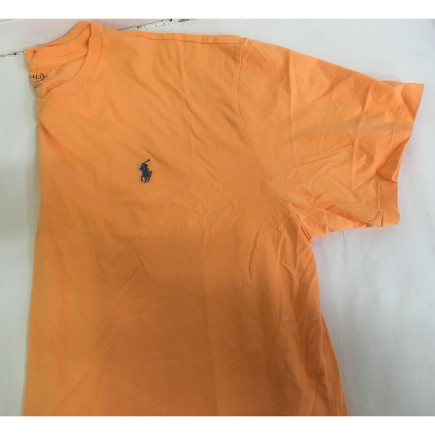 Mens Polo Ralph Lauren Size Large V Neck Orange Shirt