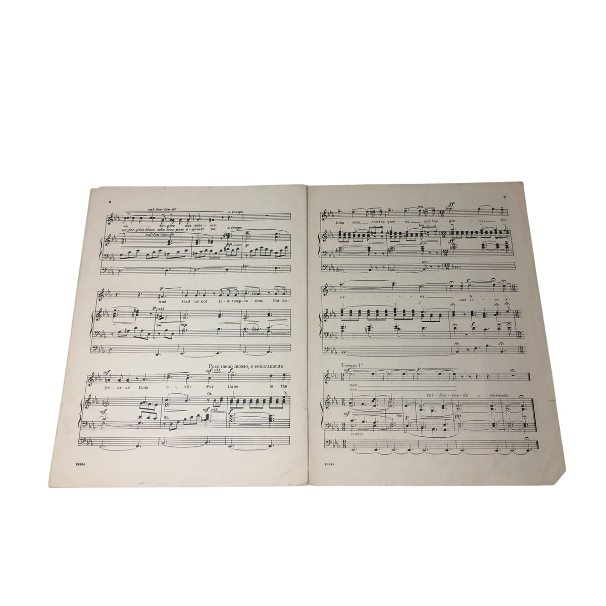 Vintage Sheet Music for "The Lord's Prayer" A+ Stuff  A+ Stuff Sheet Music