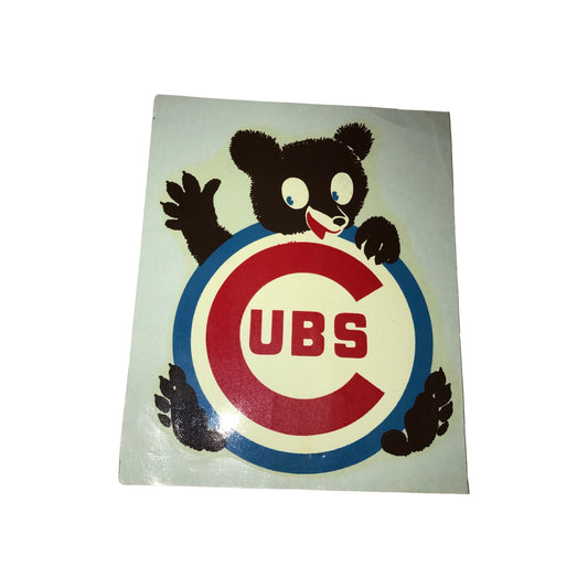 Vintage MLB Chicago Cubs Decal Baseball Sticker