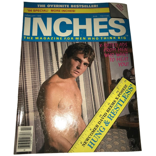 Vintage Inches Magazine Feb. 1986- The Magazine For Men Who Think Big