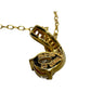 Pretty 18kt Gold Plated White Topaz and Zirconia Swirl Necklace