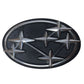 Subaru Oval Emblem/Hood Ornament Silver and Black