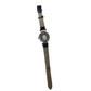 Women's Quartz Stainless Steel Wristwatch With Black Band