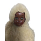 Vintage 1958 Collectible Native American/Indian Souvenir Doll In White Fur Coat and Hood