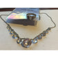 Vintage Womens Jewelry Set - Necklace (15") and Ring (Size 9)- Shiny Glass