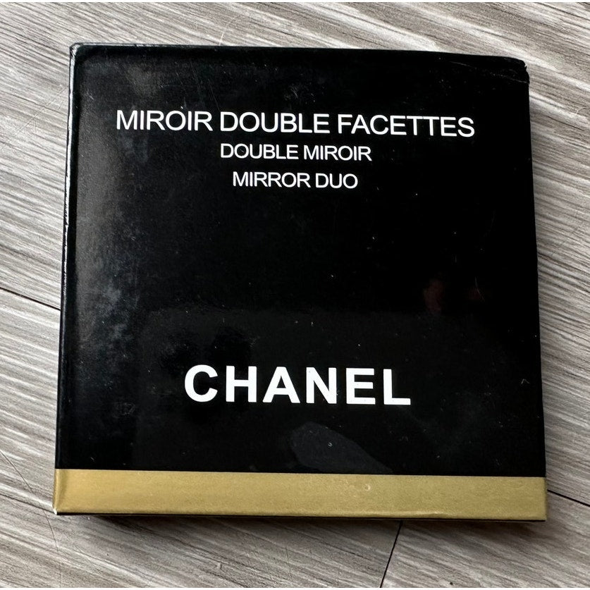 Black Chanel Double Mirror Compact - New in Box