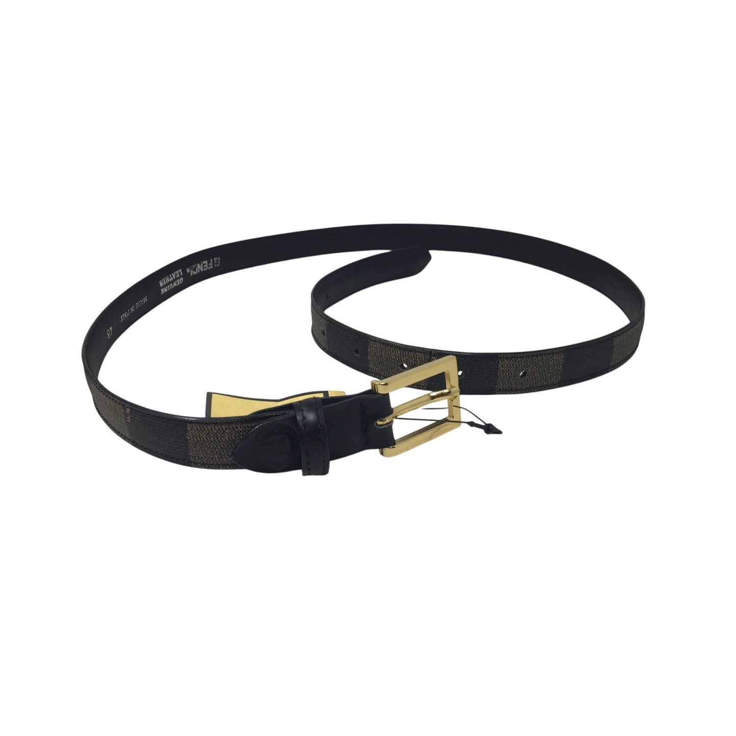 Fendi Vintage Penguin Stripe Belt in Box with Tag