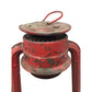 Vintage Red Metal Lantern Oil Lamp  - Great Patina!