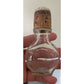 Vintage 3 Sided Clear Glass Decanter Bottle